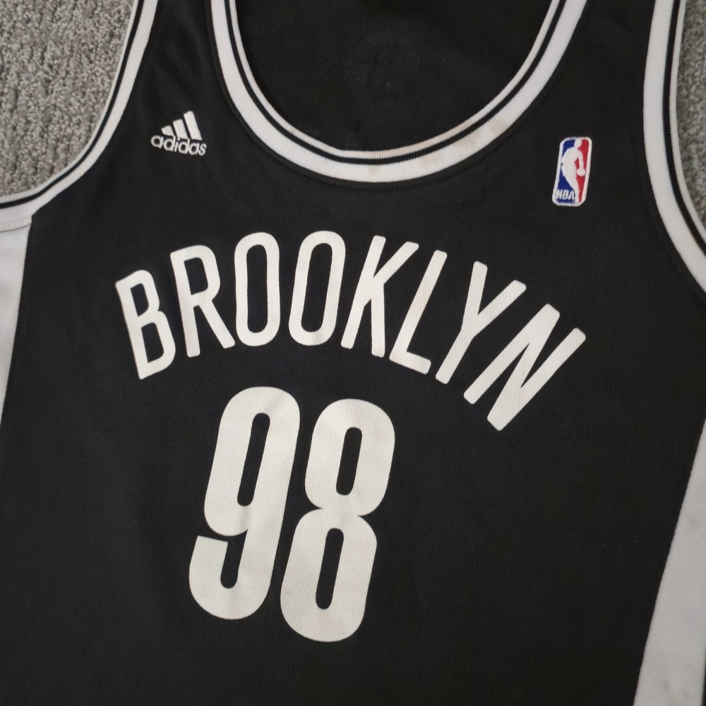 Adidas Brooklyn Nets Jason Collins #98 Black/White NBA Basketball Jersey S - Picture 5 of 10